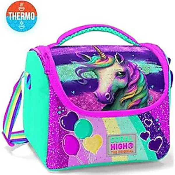 Coral High 11758 Unicorn Desenli Termoslu Beslenme Çantası
