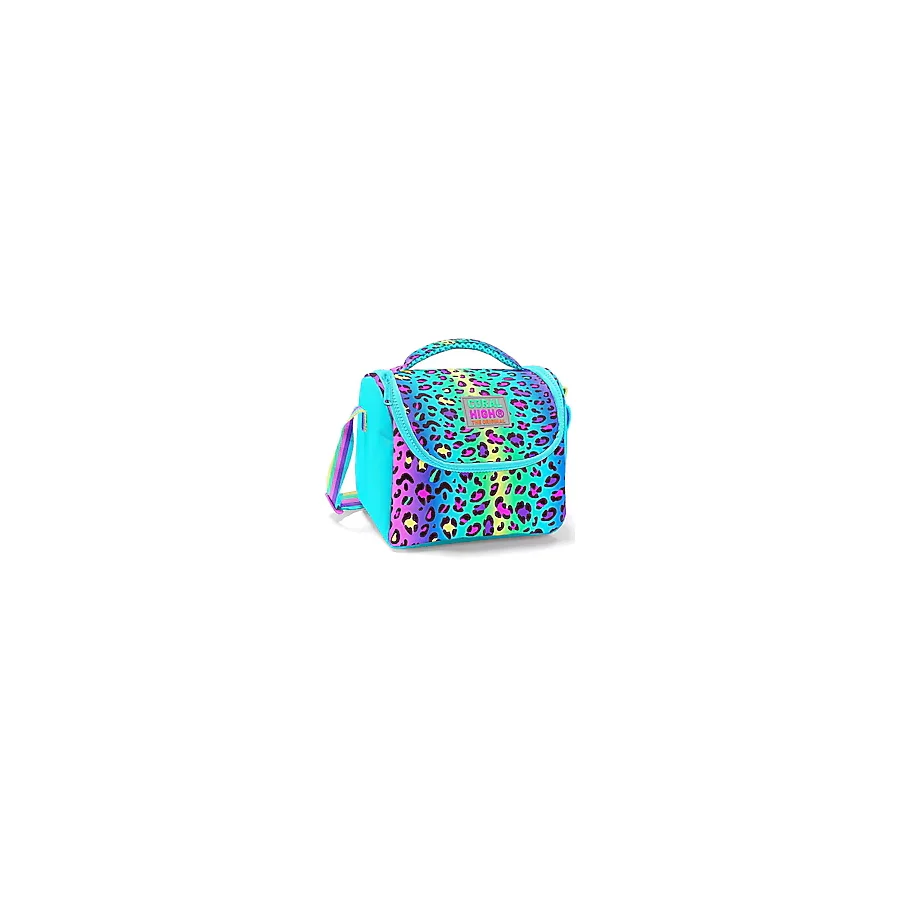 Coral High 11785 Renkli Leopar Desenli Termoslu Beslenme Çantası