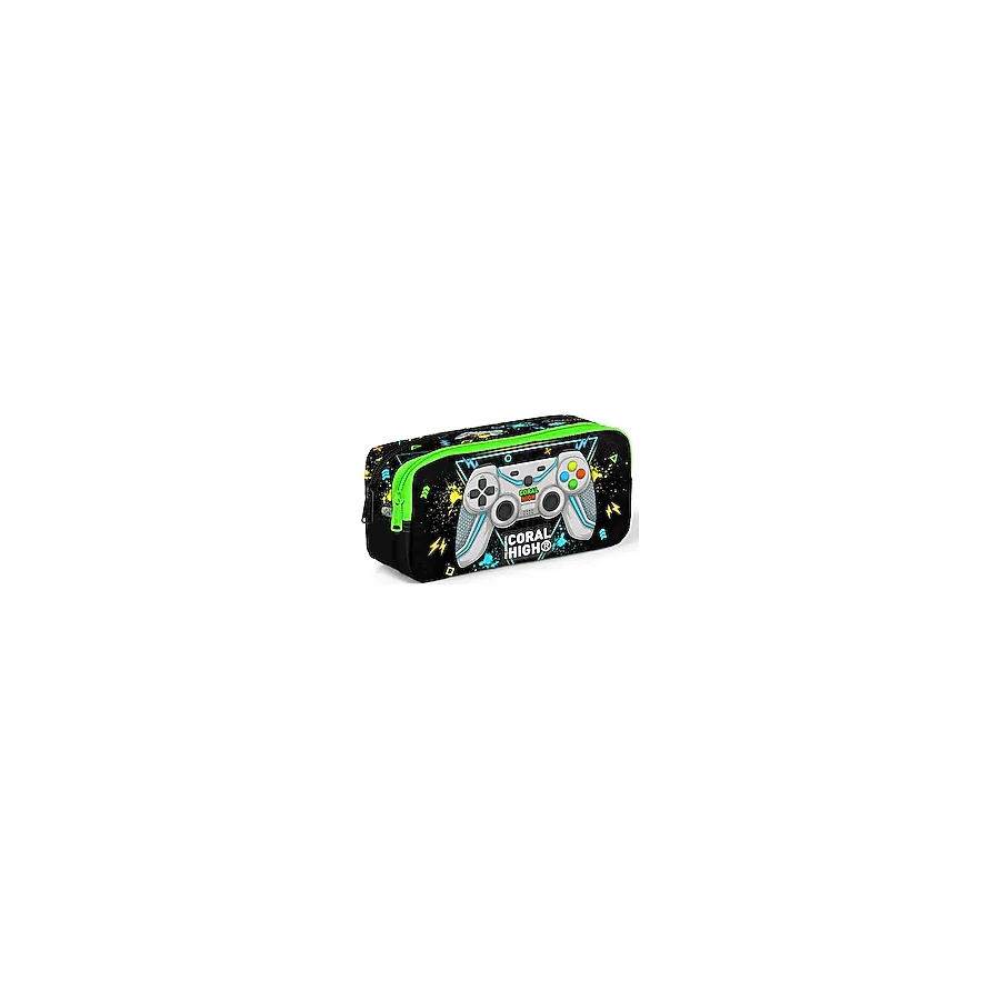 Coral High 12087 Gamer Desenli 2 Bölmeli Kalemlik