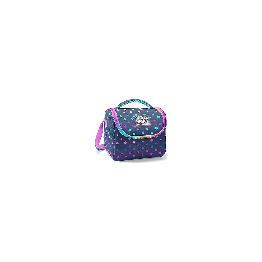 Coral High 22772 Puantiye Desenli Termoslu Beslenme Çantası