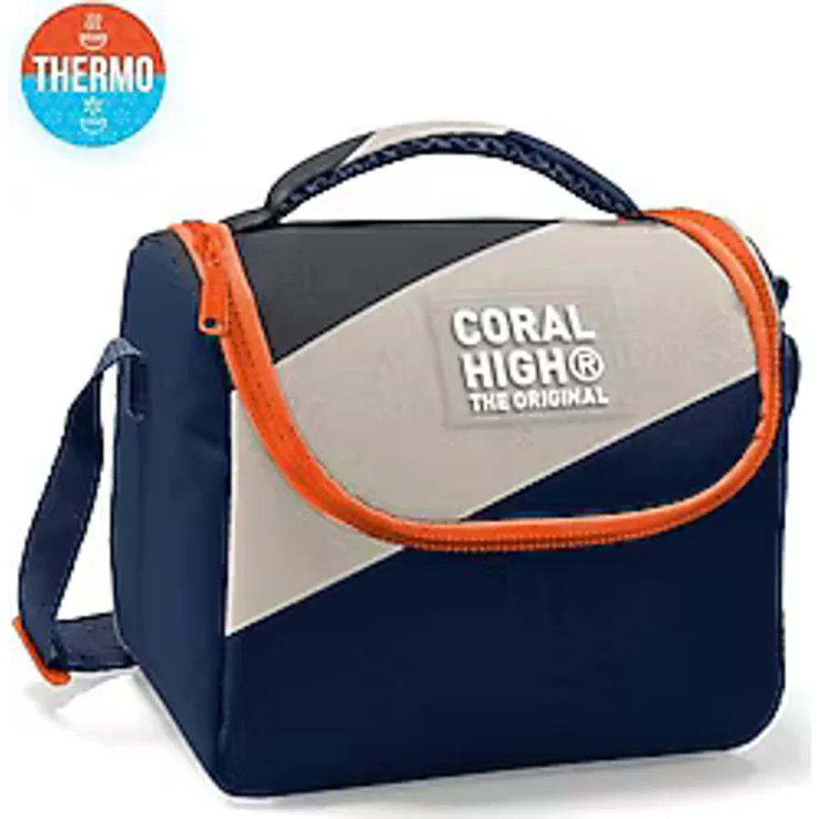Coral High 22793 Renkli Çizgili Termoslu Beslenme Çantası