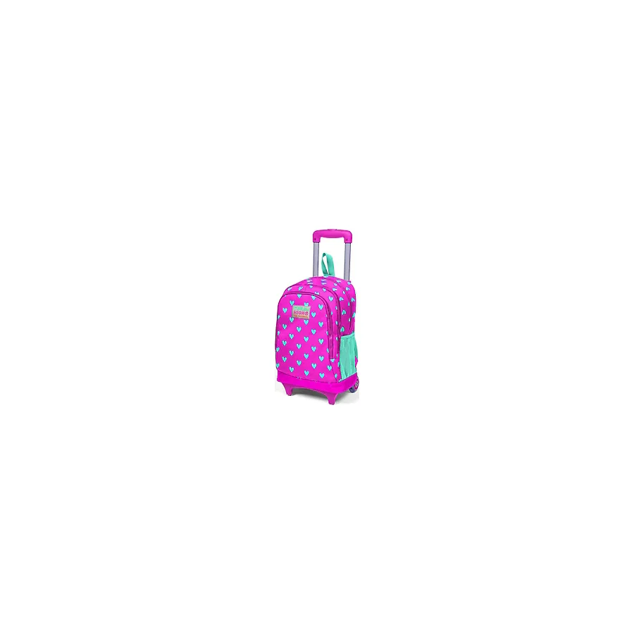 Coral High 23133 Kalp Desenli Çekçekli Okul Çantası