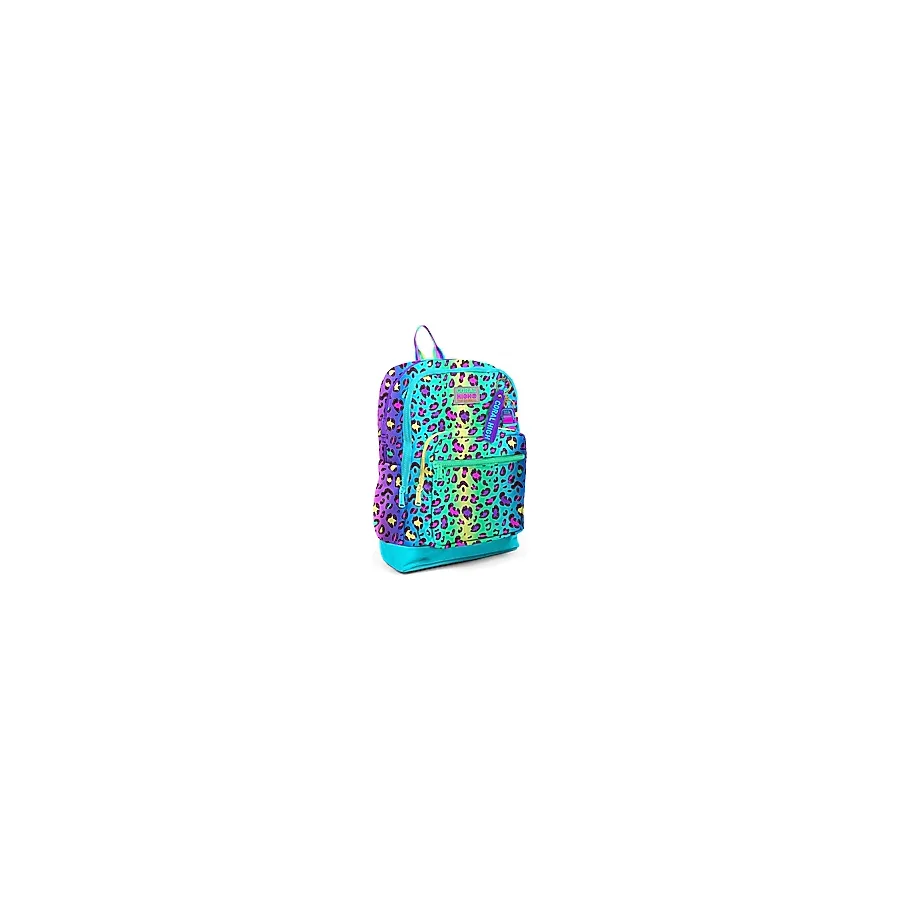 Coral High 23769 Renkli Leopar Desenli Okul Sırt Çantası