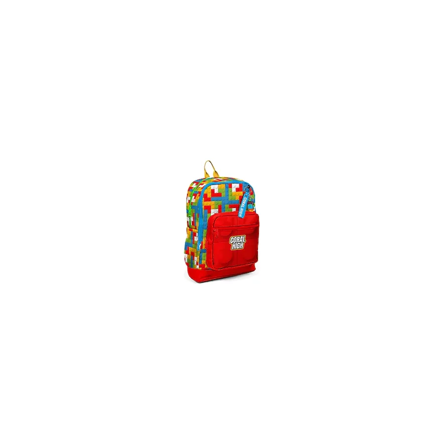 Coral High 23775 Blok Desenli Okul Sırt Çantası