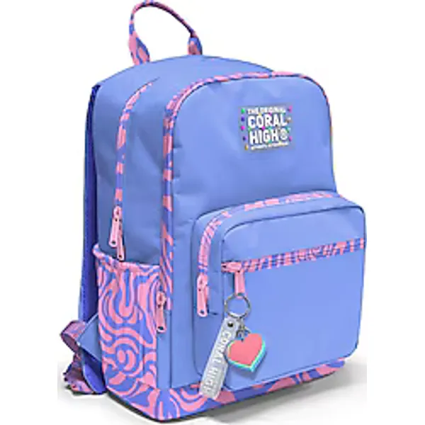 Coral High 33227 Milka Geometrik Desenli 4 Bölmeli Okul Sırt Çantası