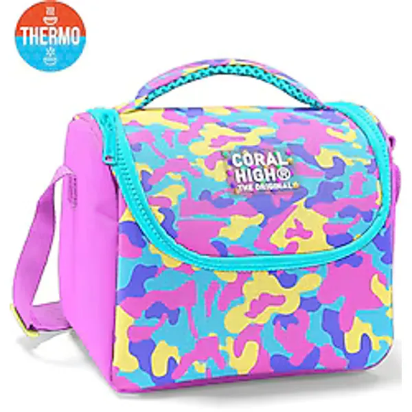 Coral High 37101 Kamuflaj Desenli Termoslu Beslenme Çantası