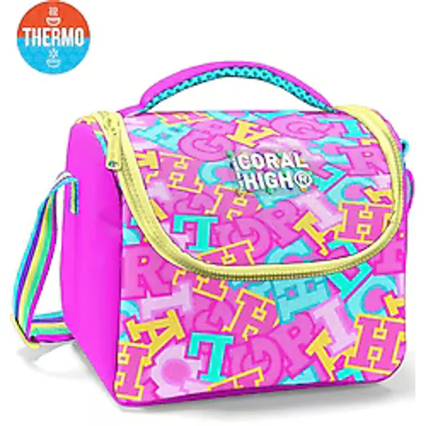 Coral High 37141 Harf Desenli Termoslu Beslenme Çantası