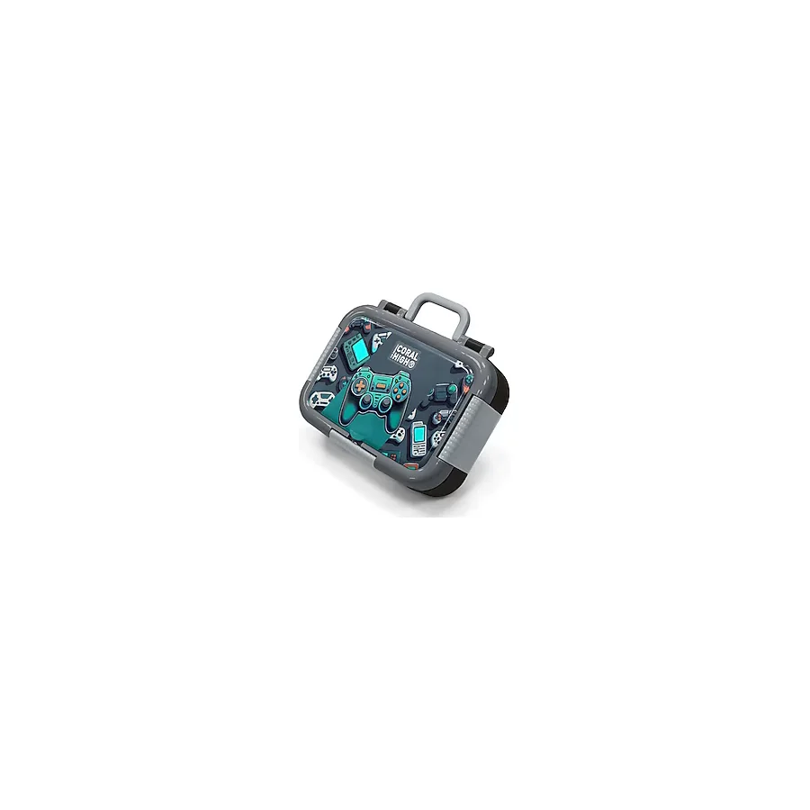 Coral High 39301 Gamer Desenli Çelik Beslenme Kutusu