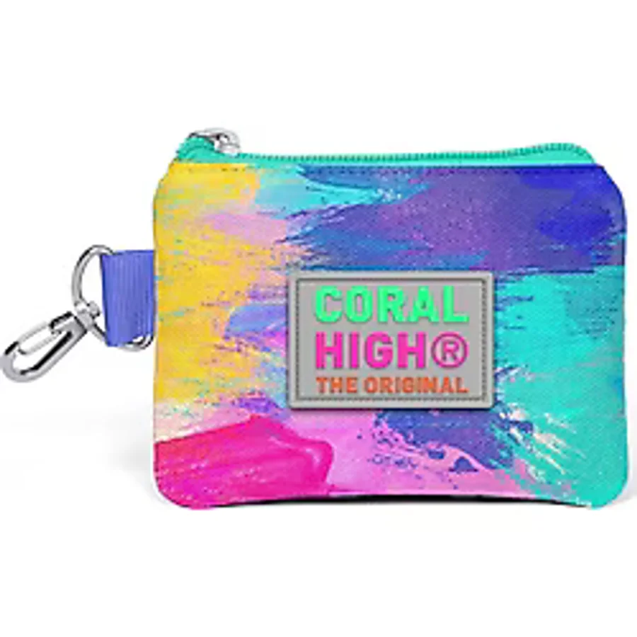 Coral High Kids Renkli Airbrush Desenli Bozuk Para Çantası 21838