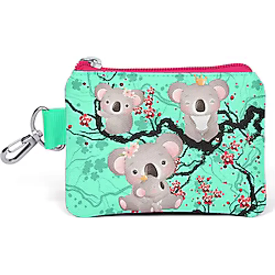 Coral High Kids Su Yeşili Koala Desenli Bozuk Para Çantası 21813