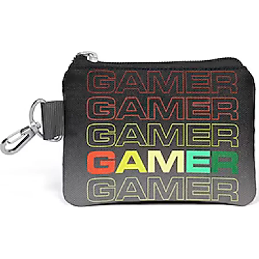 Coral High Siyah Gri Gamer Desenli Bozuk Para Çantası 21909