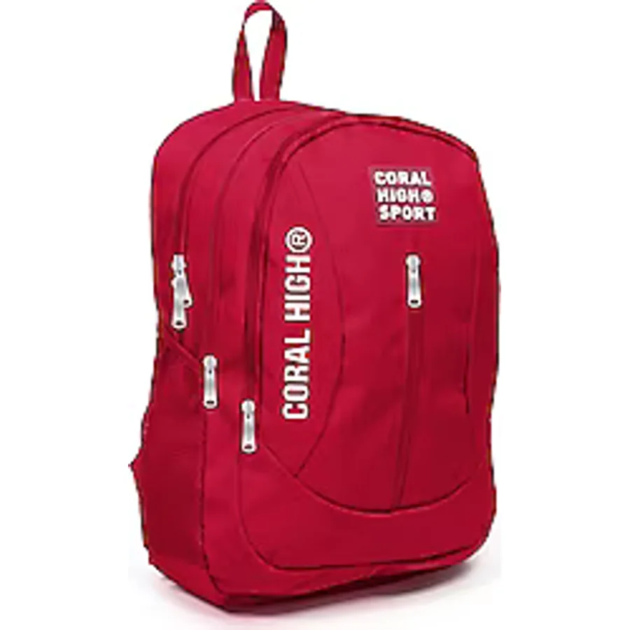Coral High Sport Usb Şarjlı Kulaklık Çıkışlı 4 Bölmeli Okul Sırt Çantası