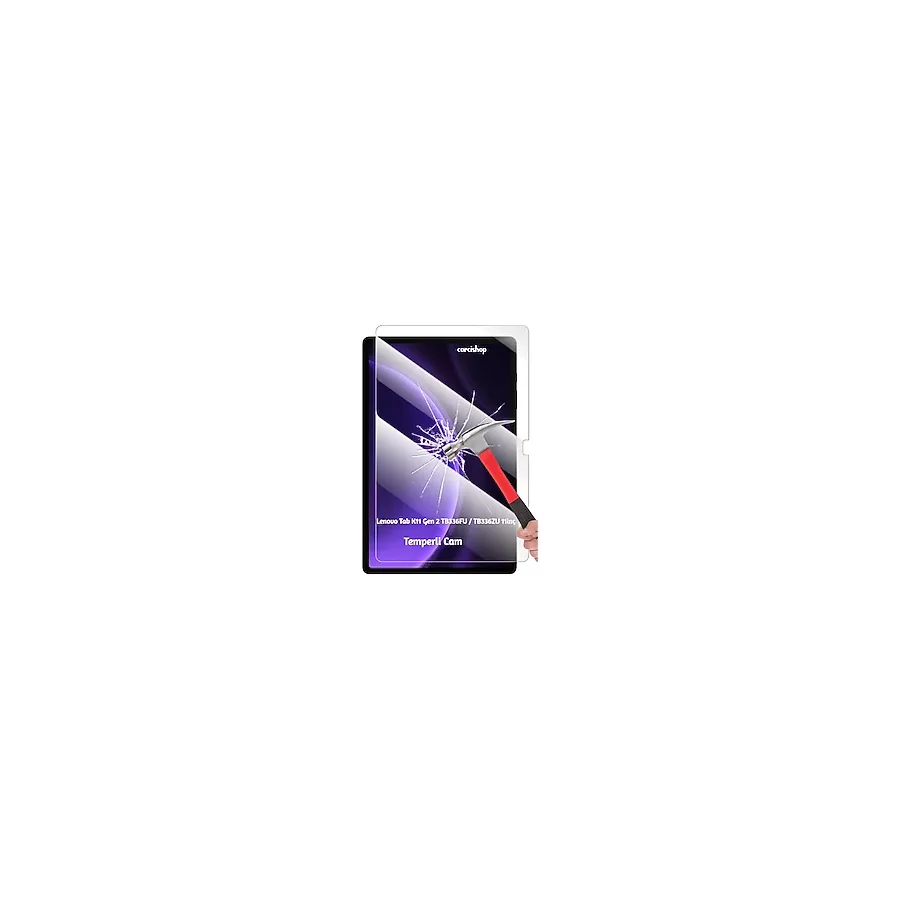 corcishop Lenovo Tab K11 Gen 2 TB336FU / TB336ZU 11inç Tablet Temperli Cam Ekran Koruyucu