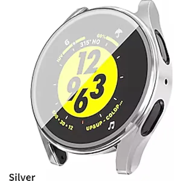 Corcishop Samsung Watch 7 44Mm Uyumlu Silikon 360 Tam Koruma Kasa Ve Ekran Koruyucu