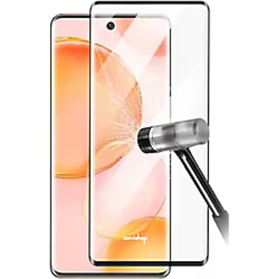 corcishop Tecno Camon 40 Pro Kavisli Tam Kaplayan Ekran Koruyucu Premium Full Yapışan Temperli Kırılmaz Cam