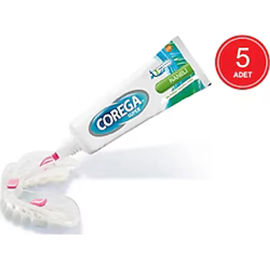 Corega Naneli 40 gr 5 Adet Protez Diş Yapıştırıcı