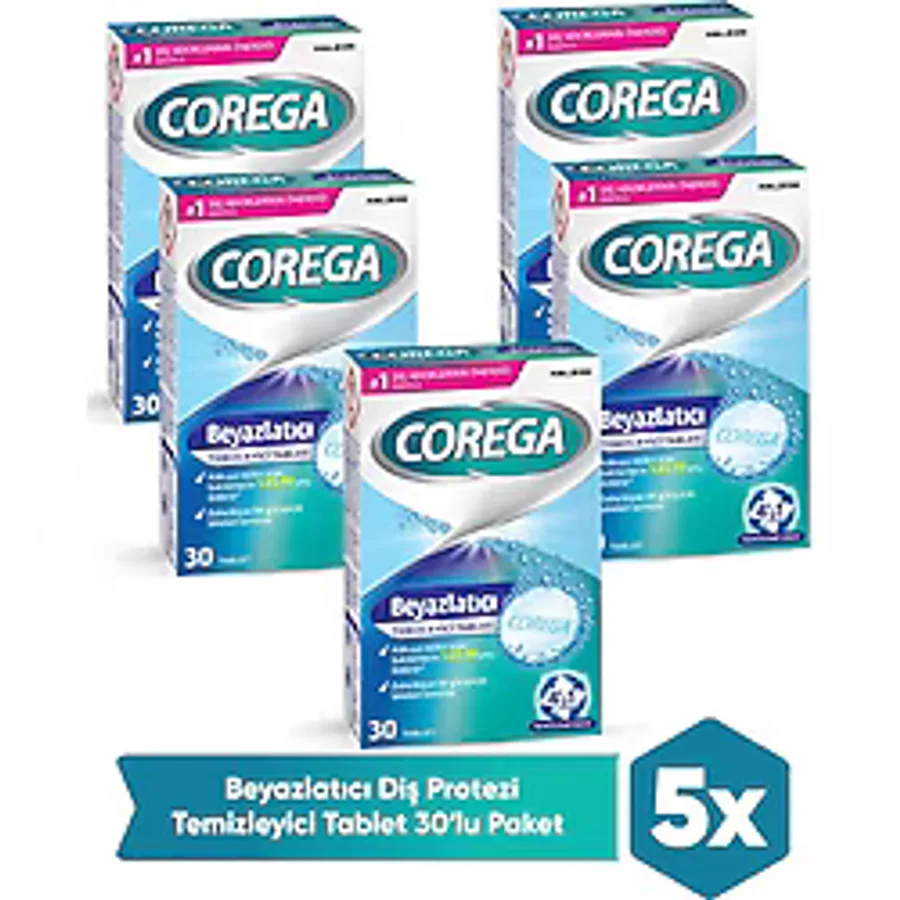 Corega Proguard & Retianer Diş Aparatı Temizleyici Tablet 150 Adet (30 x 5)