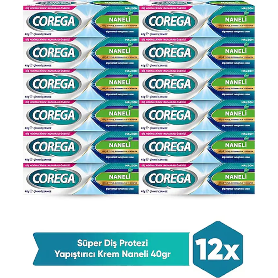 Corega Süper Protez Yapıştırıcı Krem 12 x 40 G
