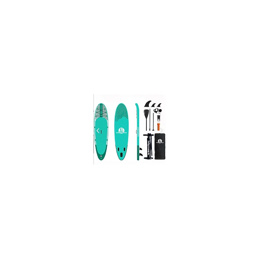 Cosfer Up Balance Board Şişme Sup Board/Stand Up Paddle Board 335x84x15 Cm Yeşil Beyaz Şişme Sörf Tahtası