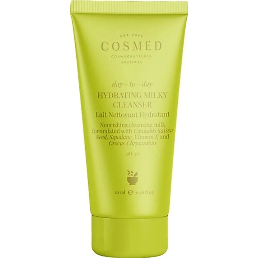 COSMED Day-to-Day Hydrating Milky Cleanser - Yüz Temizleme Sütü Kuru Ciltler için Temizleyici 20 ML