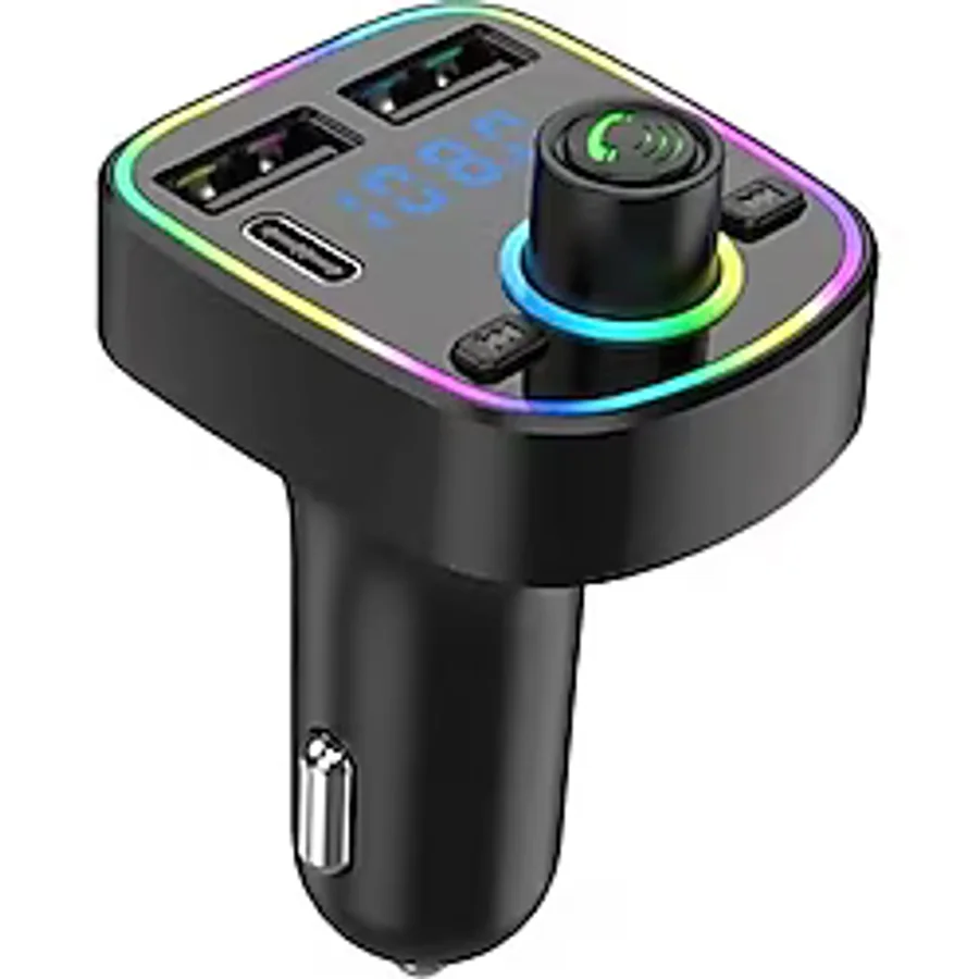 Cosmostech Car C2 Araç Fm Transmitter 5.3 Bluetooth Araç Kiti Hızlı Şarj Qc 3.1 Çift USB ve TYPE-C Mp3 Sd Kart Çakmaklık Girişli Oto Müzik Çalar