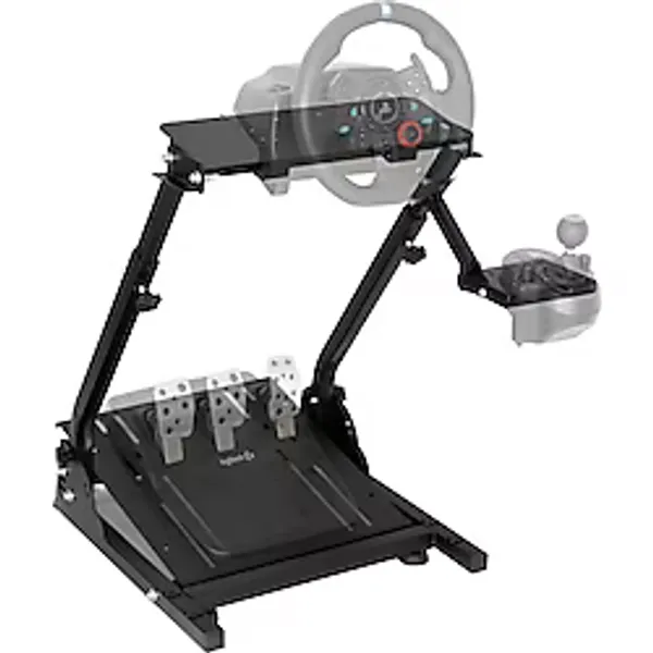 Cosmostech Direksiyon Standı - Logitech G923, G29, G920, G25, G27, Thrustmaster T300/T500/TX & TH8A Uyumlu Ayarlanabilir Metal V1-V2 Vites Montajlı Yarış Simülatörü Standı Ps4 / Ps5 / Xbox / PC