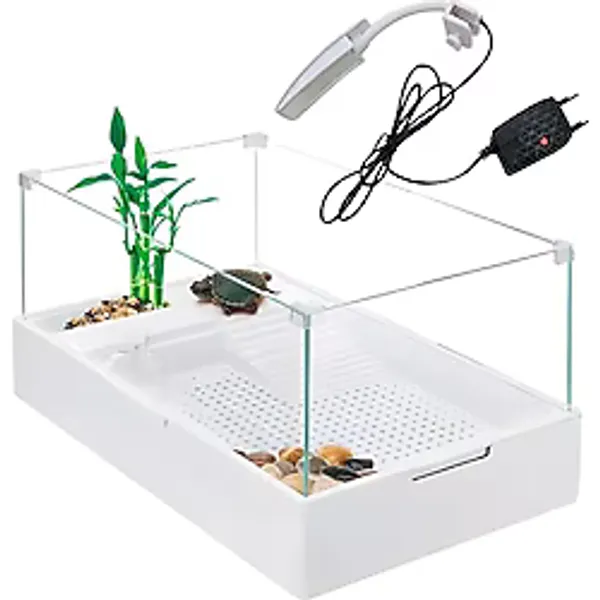 Cosmotex Sobo Cam Kaplumbağa Bahçesi Filtre-Lambalı 60X35X25 - Şeffaf
