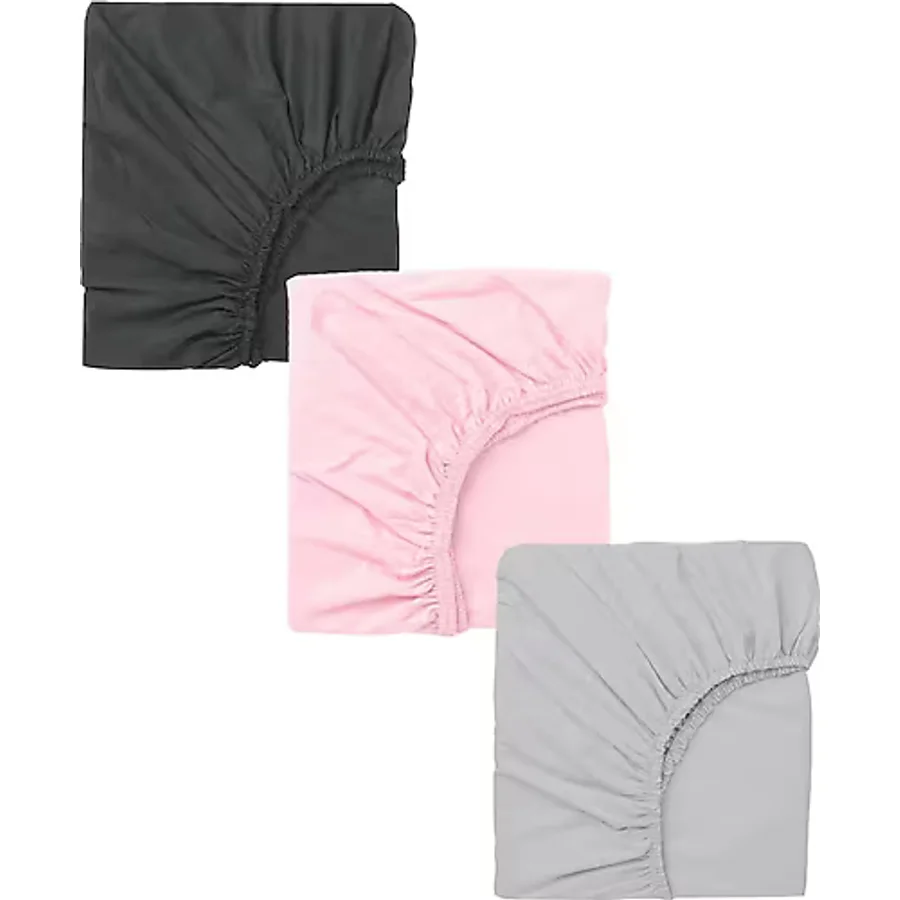COTENCONCEPT 3 Adet 50 X 90 10 Cm Anne Yanı Lastikli Penye Kumaş Bebek Çarşafı