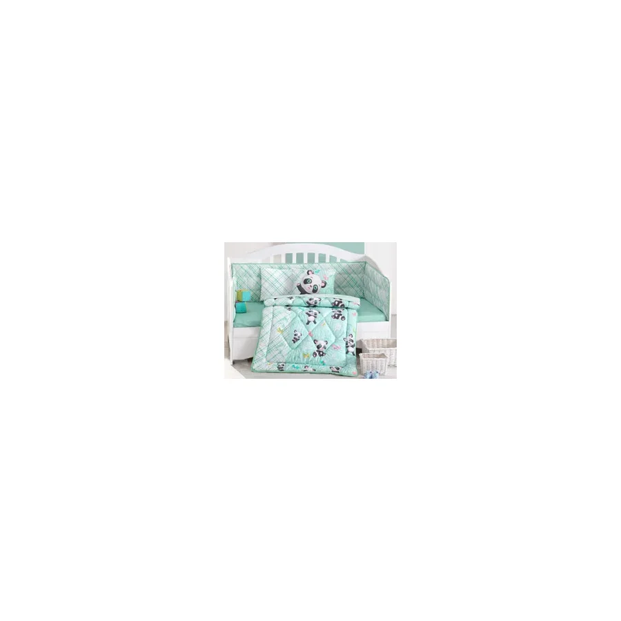 Cotton Box Panda Mint Bebek Uyku Seti