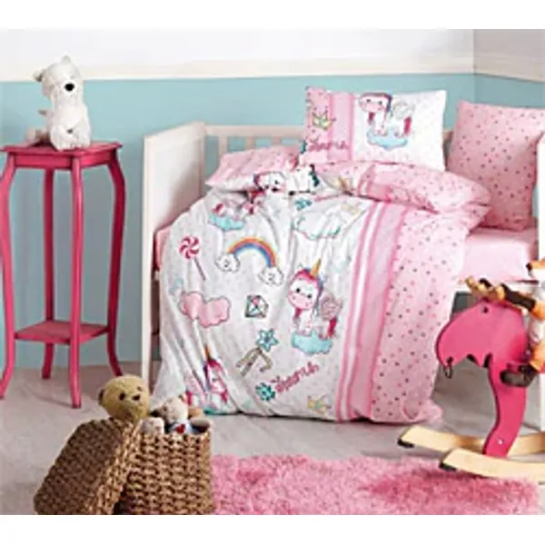 Cotton Box Unicorn Pembe Bebek Nevresim Takımı