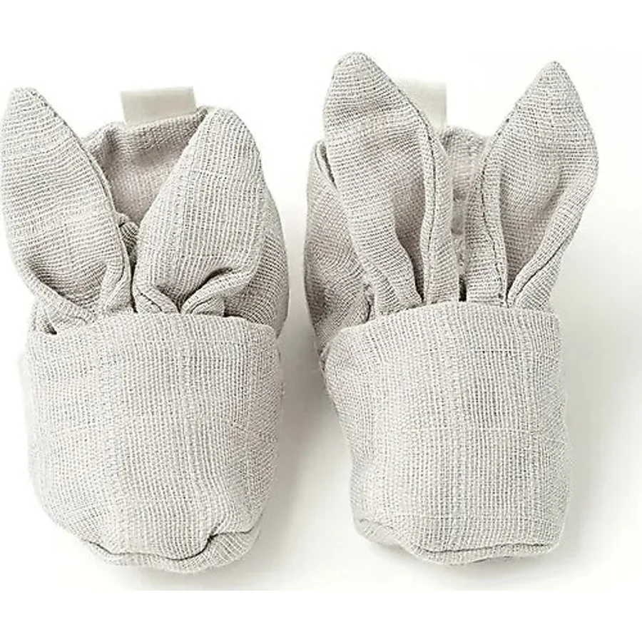 Cotton Grey Tavşan Kulaklı Müslin Bebek Patik 0-6 Ay