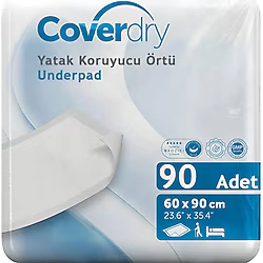 Coverdry 60x90 cm 30'lu 3 Adet Yatak Koruyucu Örtü