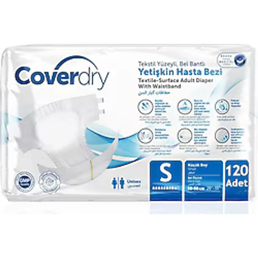 Coverdry Belbantlı Küçük Boy S 30'lu 4 Adet Hasta Bezi