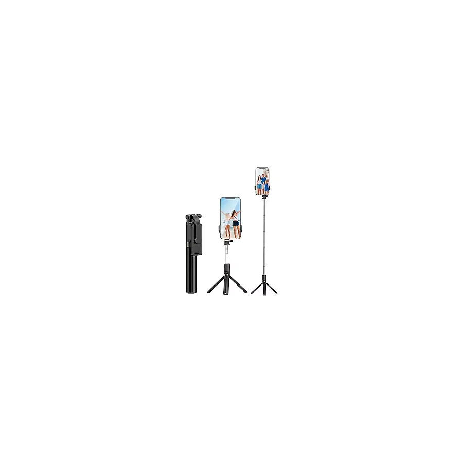 Coverzone Akıllı Telefonlar İçin Tripod Ultra Hafif 360 Derece Dönebilen Başlık Android ve iPhone ile Uyumlu Katlanabilir Video Kaydı için Sabitleyici G5 (Model G5)
