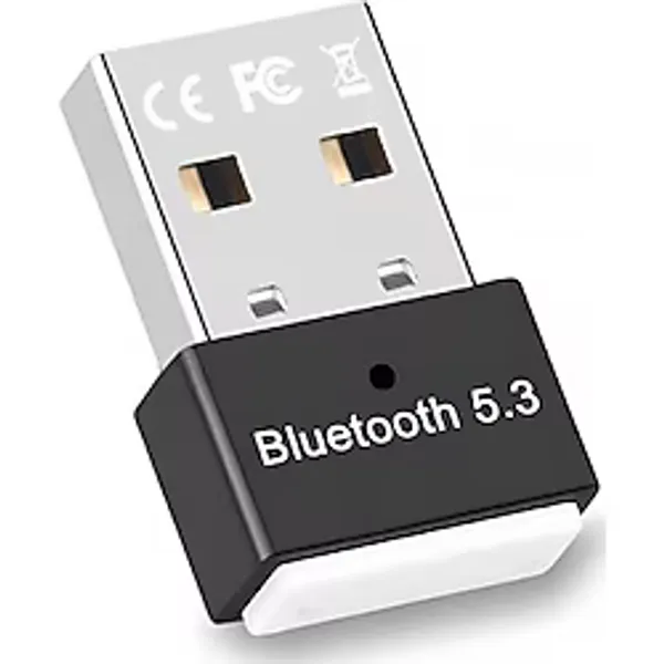 Coverzone Dual Mode Bluetooth 5.3 USB Adaptör Dongle - Bilgisayar için Bluetooth Alıcı Verici, USB Dongle Adaptör PC Laptop, Kulaklık Hoparlör Klavye Mouse Gamepad Bağlantı Aparatı 15m ZR770