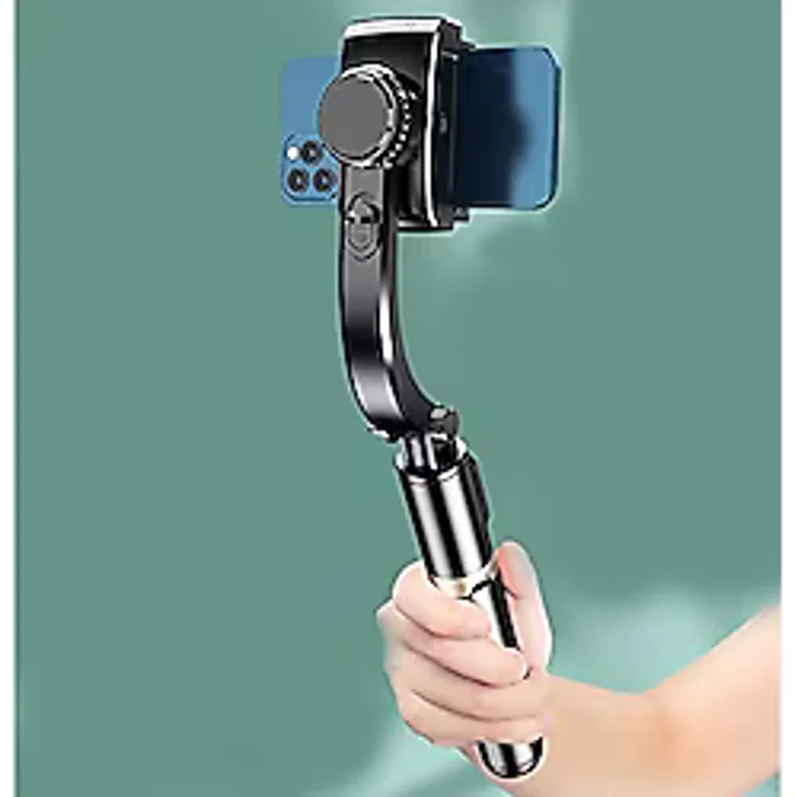 Coverzone Gimble Dengeleyici Otomatik Denge Sabitleyici Alüminyum Çubuk Teleskopik Selfie Sopa Video İstikrarlı Çekim Tripod Telefon Smartphone için L19