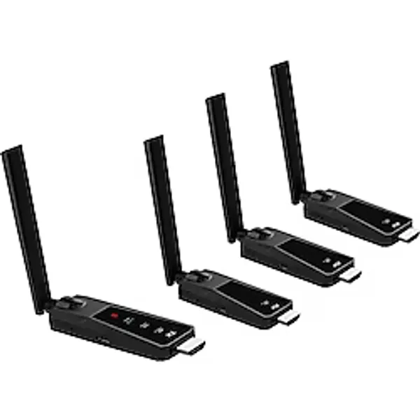 Coverzone Kablosuz HDMI Verici ve Alıcı Seti TX RX 1080P 60Hz Wireless Görüntü Aktarıcı Plug & Play HDMI Transmitter Receiver Kit TV Monitör Projektör Sunum ve Toplantı Kullanımı İçin (1TX 3RX) ZR1289
