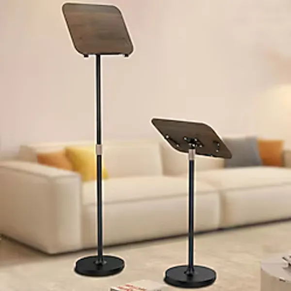 Coverzone S02 Katlanabilir Kitap Standı - 55Cm, Dayanıklı Metal & Ahşap, Laptop, Nota Sehpası, Sunum İçin