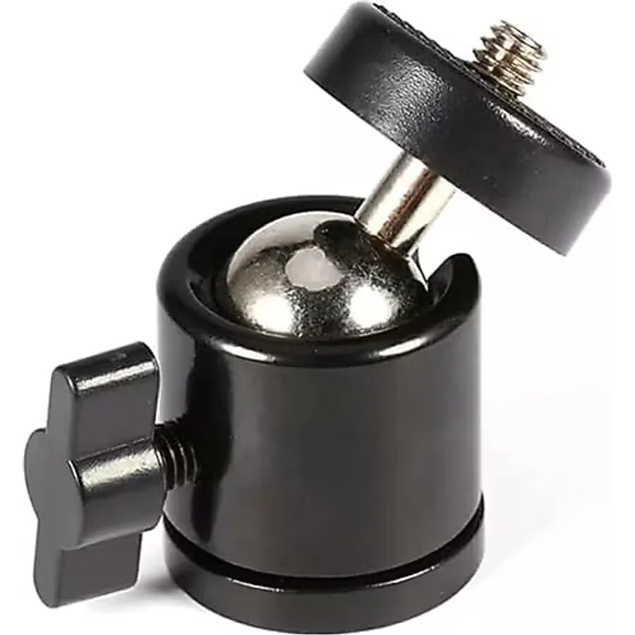 Coverzone Tripod 90° Yönlendirme Aparatı 360 Derece Dönebilen Başlık Tüm Tripodlara Uyumlu Metal Mafsal Aparatı