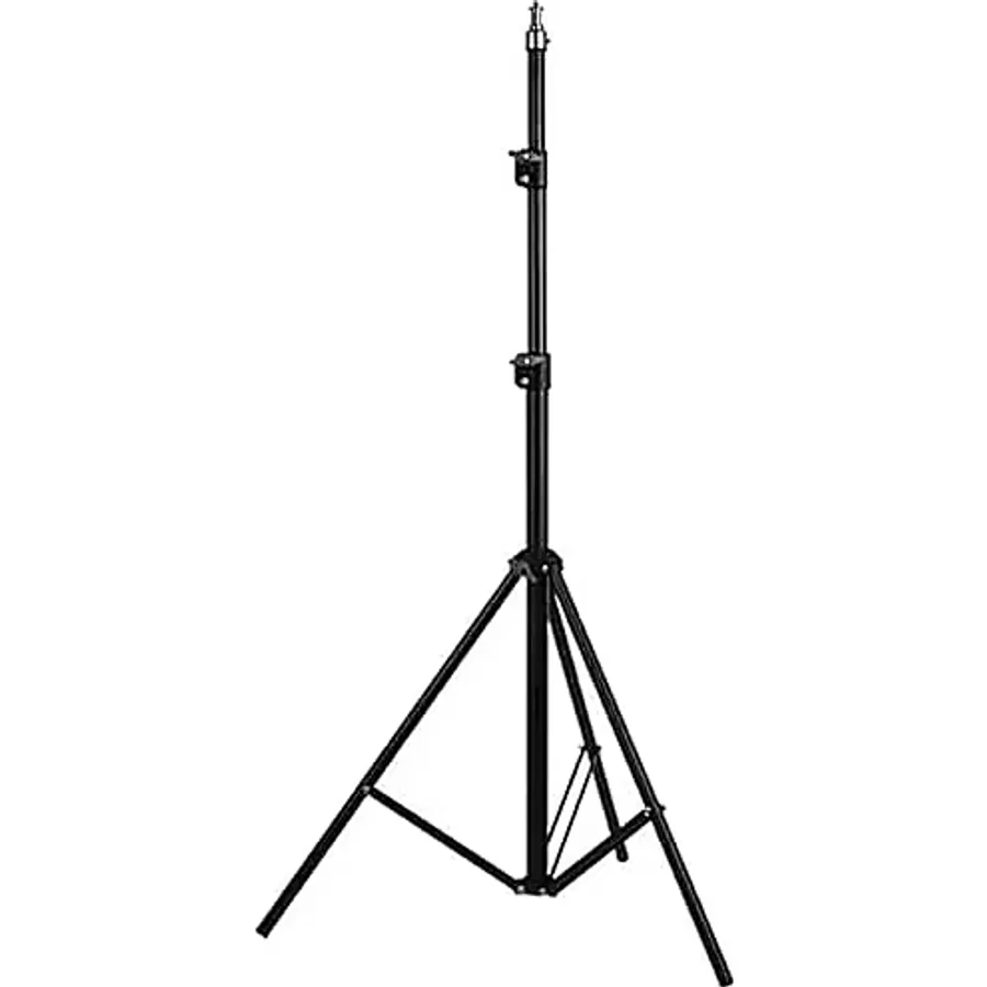 Coverzone Tripod Kamera Işık Ayağı Döküm Demir 940GR Fotoğraf Makinesi Paraflaş Kamera 70 cm-210 cm Açılabilir Katlanabilir Tripod Yayıncı Vlog Youtuber Işık Tripod Ayağı TR8899
