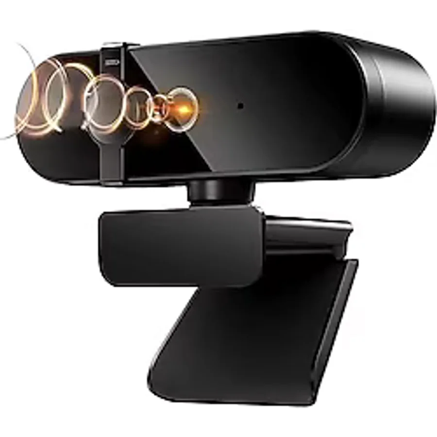 CoverZone Webcam 4K Konferans Kamera Gizlilik Bandı Dahili Mikrofon Chat Görüntülü Sohbet Yayın Kamerası Hd Video Web Kamerası 813