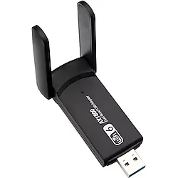 Coverzone WiFi 6 Adaptörü AX1800 Mbps Kablosuz Ağ Kartı USB Dongle Dual Band Reseptör
