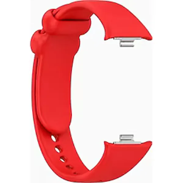 Coverzone Xiaomi Smart Band 10 Pro ile Uyumlu Silikon Saat Kordonu, Ayarlanabilir Yedek Akıllı Bileklik Kayışı, Spor ve Günlük Kullanım HSN-01 Kırmızı