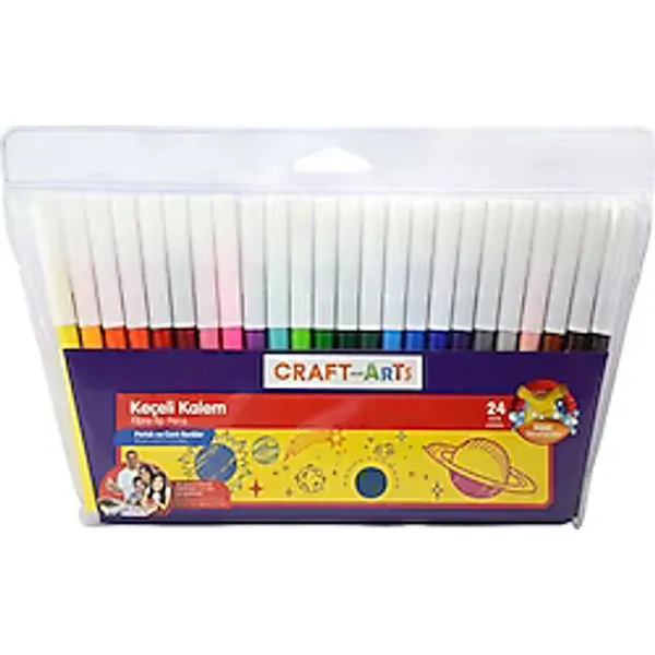 Craft And Arts 24 Renk Keçeli Kalem