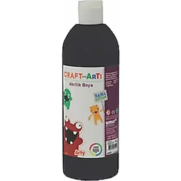 Craft And Arts 500 Ml Akrilik Boya Siyah