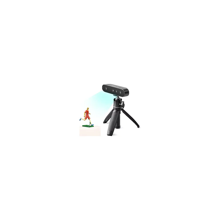 Creality Cr-Scan Ferret Se 3D Tarayıcı,0,1 MM,150-2000 mm Tarama Aralığı, Sarsıntı Önleyici, 24 Bit Renkli Tarama, Tarama Spreyi Olmadan Siyah/metalik(Yansıtıcı Olmayan)Nesneleri Tarama,windows/mac