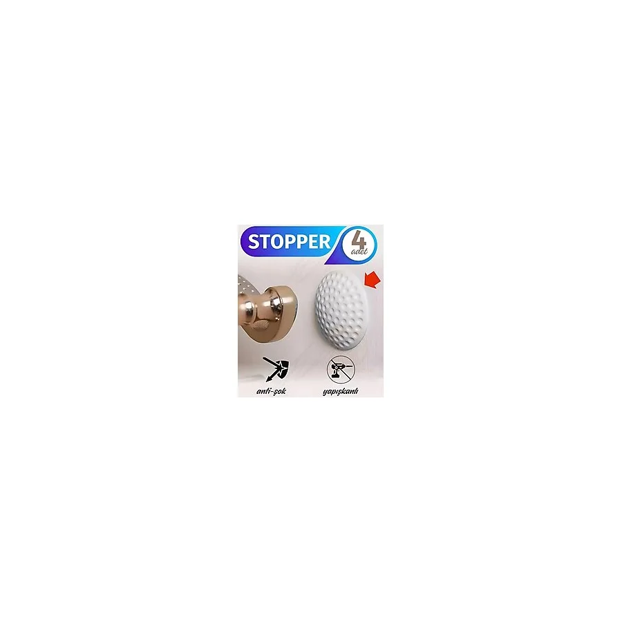 Creatividad Solutions Kapı Stopperi Golf Topu Model Kapı Çarpma Önleyici 4 Adet 721172