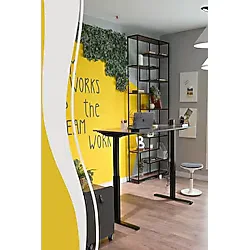 Creo Mobili Yükseklik Ayarlı Elektrikli, Bluetoothlu, Orion 2 Kademe Ofis ve Çalışma Masası Antrasit