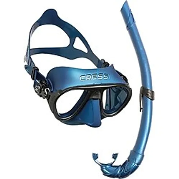 Cressi Calibro Maske Corsica Şnorkel Seti BLUE