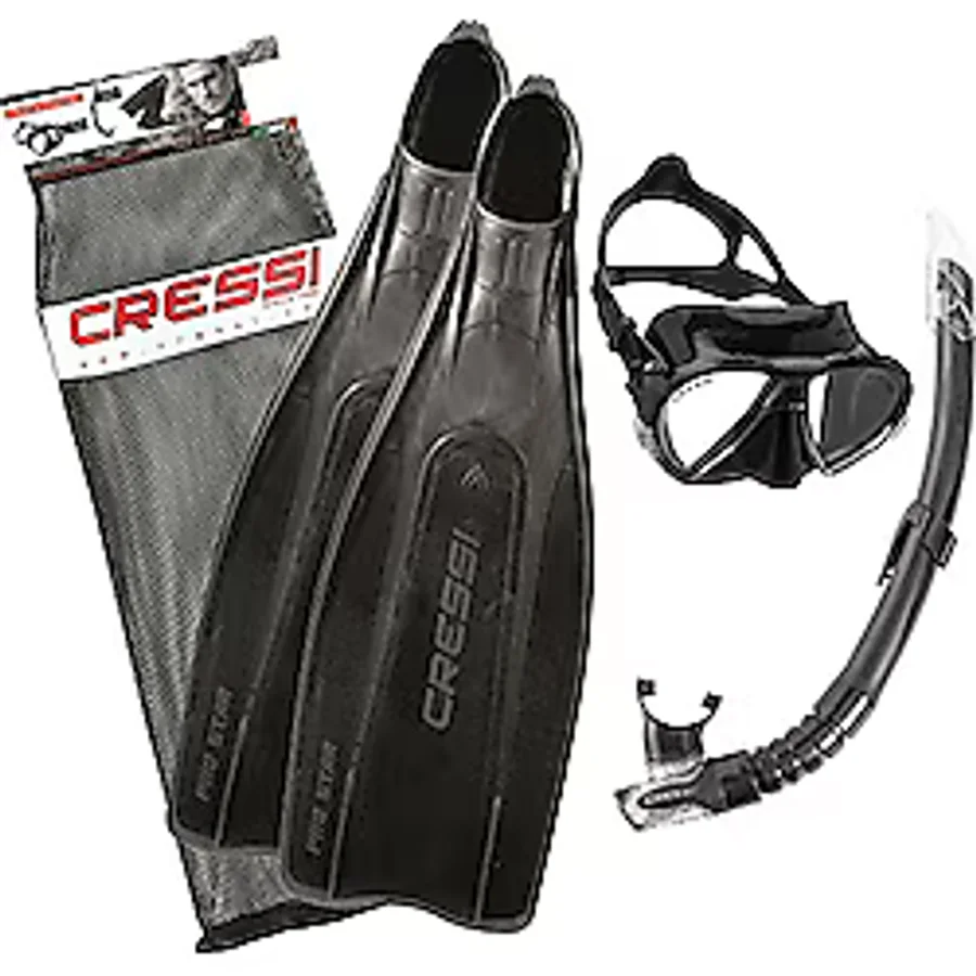 Cressi Pro Star Palet Maske Şnorkel Seti